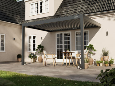 pergola-bioclimatica-pergolux-adosada-a-muro-sundream-s2-gris-antracita-3x4