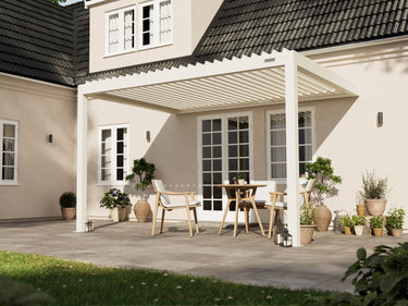 pergola-bioclimatica-pergolux-adosada-a-muro-sundream-s2-blanco-3x4