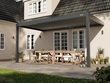 pergola-bioclimatica-pergolux-adosada-a-muro-sundream-s2-gris-antracita-3x5
