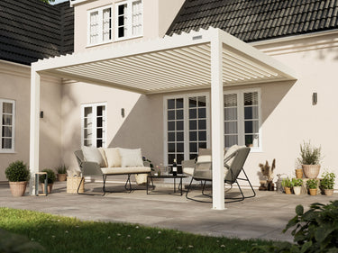 pergola-bioclimatica-pergolux-adosada-a-muro-sundream-s2-blanco-4x4