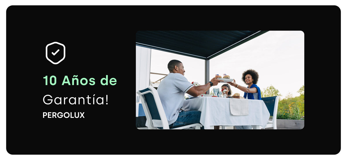¡Presentamos nuestra nueva garantía de 10 años en productos PERGOLUX Chile!