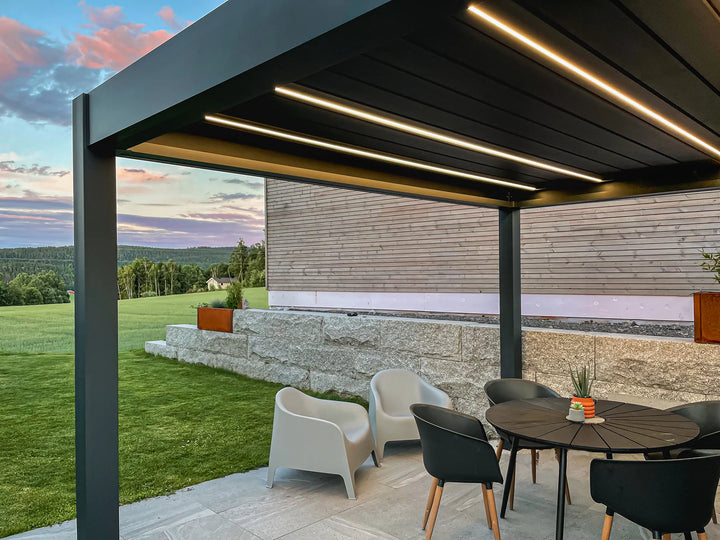 pergola-bioclimatica-pergolux-auto-soportante-skydance-s2-gris-antracita-3x4-led