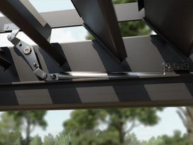 pergola-bioclimatica-pergolux-auto-soportante-sundream-s2-gris-antracita-detalle-lamas-mecanismo