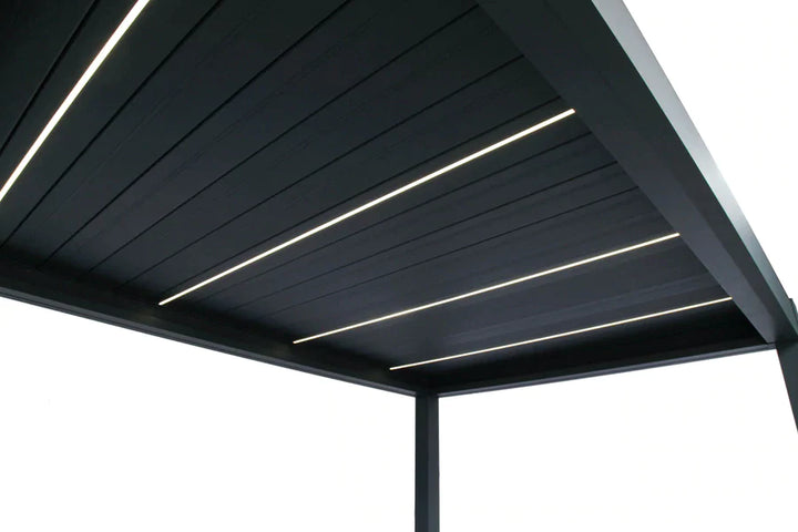 pergola-bioclimatica-pergolux-auto-soportante-skydance-s2-gris-antracita-detalle-led