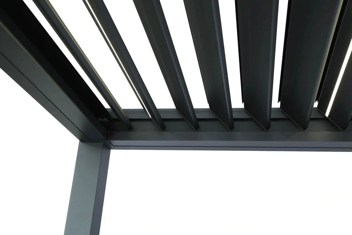 pergola-bioclimatica-pergolux-auto-soportante-skydance-s2-gris-antracita-lamas