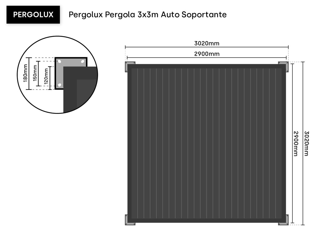 PERGOLUX Pérgola S1